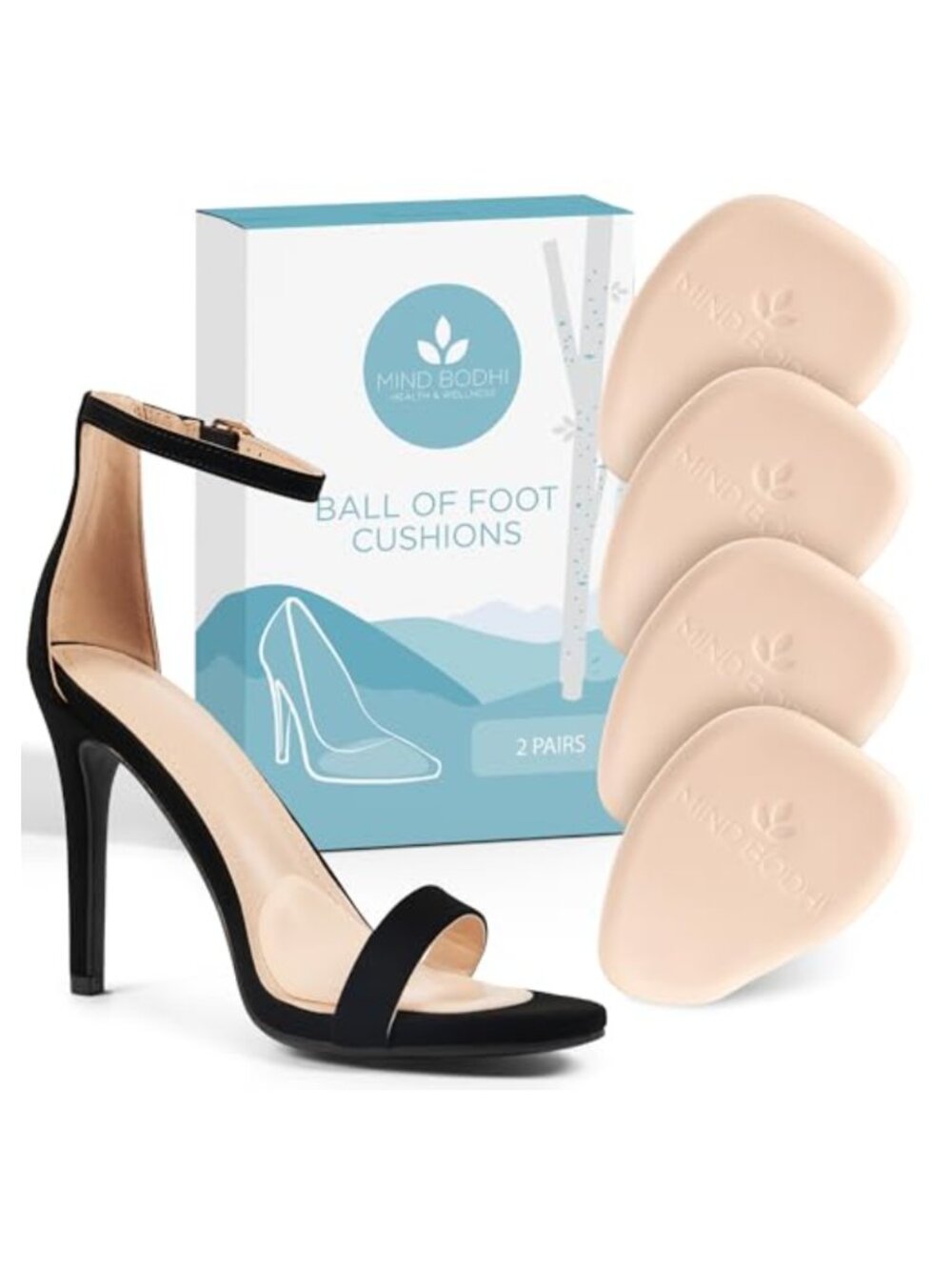 Ball of Foot Cushions Women Gel Metatarsal Support 2 Pairs